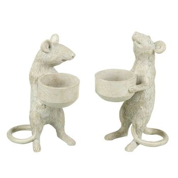 Pair Of Sweet Mice Candle Holders, 2 of 7