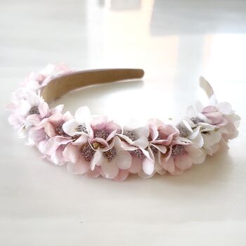 Pink Silk Flower Crown, 3 of 3