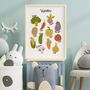 Set Of Two Fruit And Vegetable Educational Print Set, thumbnail 6 of 6