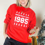 Personalised Year Christmas Jumper Sweatshirt, thumbnail 1 of 6