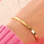 Minimalist Gold Polaris Guiding Heart Bangle Bracelet, thumbnail 3 of 10