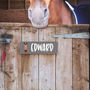 Personalised Stable Door Name Plate Horse Head, thumbnail 1 of 5