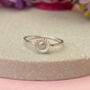 Sterling Silver Mini Sunflower Ring, thumbnail 2 of 12