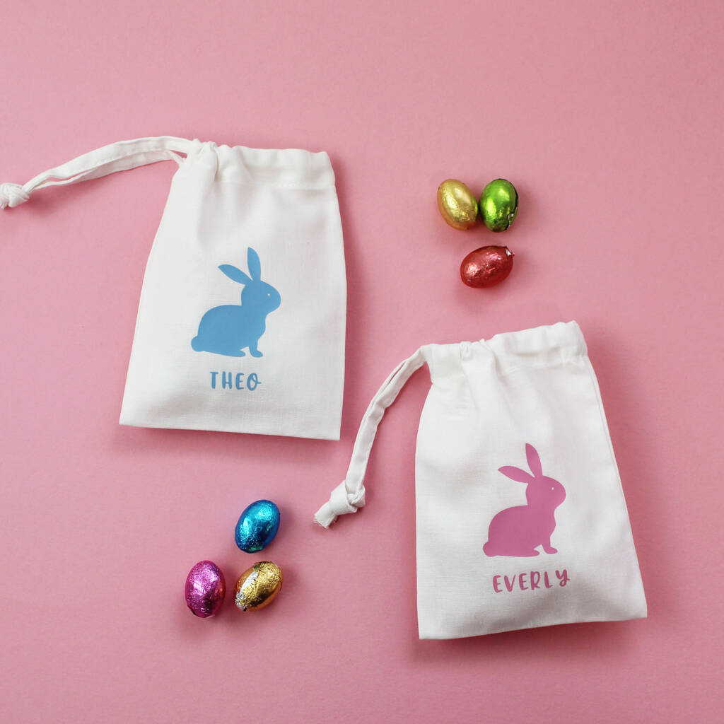 Personalised Easter Treat Bags By Evansly Lane