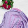Virgo Zodiac Lilac Silk Robe, thumbnail 2 of 2