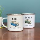 Campervan Enamel Mug By Hendog Designs | notonthehighstreet.com