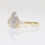 Icy Salt And Pepper Diamond Pear Shape Engagement Ring, thumbnail 2 of 2