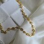 Gold Tennis Necklace Choker Necklace In 16k Gold Plated Irregular Cz Station Necklace,Anniversary Birthday Jewellery Gift, thumbnail 1 of 6