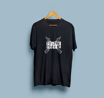 To The Trees! Robin Hood T Shirt, 4 of 6