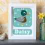 Personalised Childrens Duck Clock, thumbnail 1 of 10