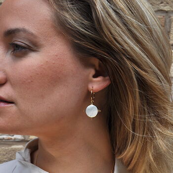 Compass Earrings Gold Plated, 5 of 5
