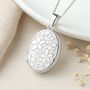 Personalised Sterling Silver Vintage Flower Locket, thumbnail 4 of 11