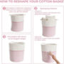 Pink Cotton Rope Basket Nursery Room Storage Hamper, thumbnail 3 of 6