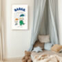 Babar In The Rain Nursery Art Print, thumbnail 2 of 3