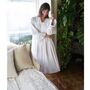 Ladies Long Sleeve Nightdress With Pintucking 'Anna', thumbnail 2 of 4