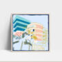'Ocean Place' Art Deco Miami Inspired Giclée Art Print, thumbnail 2 of 2