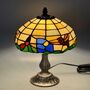 Floral Tiffany Table Lamp, Home Decor, Handmade Antique, thumbnail 8 of 12