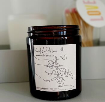 A Wonderful Mum Peony And Jasmine Candle, 2 of 2