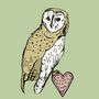 Woodland Owl Valentine's Card, thumbnail 3 of 3