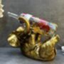 Drunken Elephant Wine Bottle Holder In Aged Gold Gift, thumbnail 12 of 12