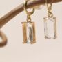 Delicate Gold Kate Charm Earrings, thumbnail 2 of 5