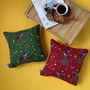 Personalised Quality Cotton Floral Cushion, thumbnail 2 of 9