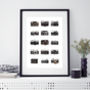 Classic Cameras Personalised Print, thumbnail 3 of 5