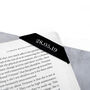 Handmade Personalised Leather Cutaway Corner Bookmark, thumbnail 2 of 6