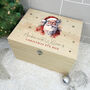 Personalised Traditional Santa Christmas Eve Box Five Sizes, thumbnail 1 of 8