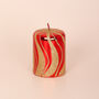 Red Gold Spiral Candles By G Decor, thumbnail 3 of 5