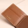 Men's Leather Wallet And Keyring Gift Set In Tan, thumbnail 4 of 6