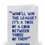 Funny Football Birthday Card Le Tiss Quote, thumbnail 1 of 5