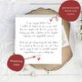 To My Brother On His Wedding Day Personalised Sentimental Card, thumbnail 2 of 6