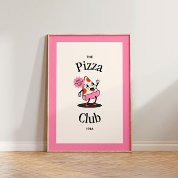 Retro Pizza Club Kitchen Dining Wall Art Print, 3 of 9