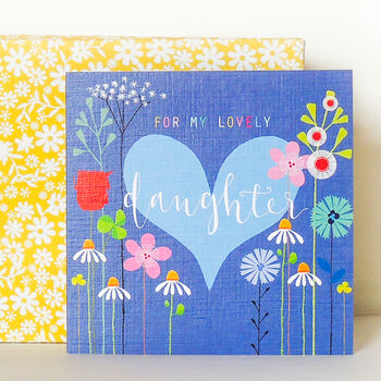 Floral Daughter Greetings Card, 4 of 5