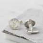 Personalised Sterling Silver Zodiac Birthday Cufflinks, thumbnail 3 of 8