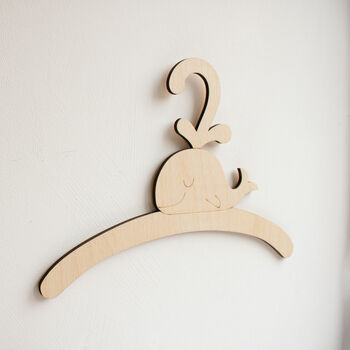 Childrens Coat Hanger With Whale Design, 5 of 5