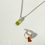 9ct Gold Peridot Necklace, thumbnail 4 of 4