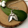 Personalised Holly And Initial Heart Necklace, thumbnail 3 of 10