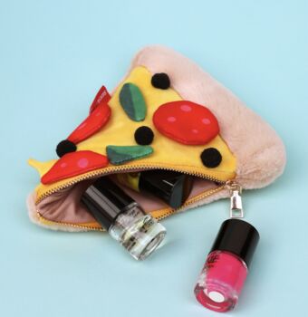 Plush Pizza Zip Pouch, 3 of 6
