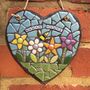 Nana's House Handmade Mosaic Hanging Heart, thumbnail 1 of 4