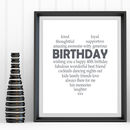 Personalised Birthday Print By Tilly Bob And Me Notonthehighstreet Com