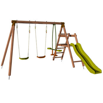 Figue Wooden Swing Set With Slide, 6 of 11