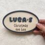 Christmas Eve Box Name Sign Personalised Kid Crate Sign, thumbnail 9 of 10