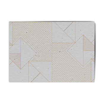 Grey Geometry Personalised Plantable Notecard Set, 2 of 2