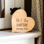 Personalised Oak Heart Wedding Or Anniversary Gift, thumbnail 2 of 5