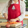 Personalised Adult Embroidered Christmas Apron, thumbnail 1 of 4