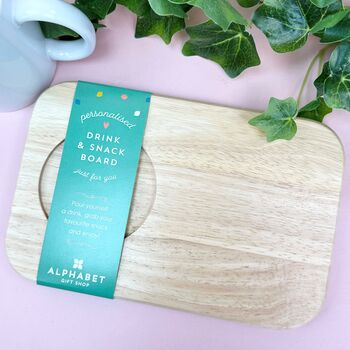 Personalised Rugby Snacks Tea And Biscuit Board, 2 of 3