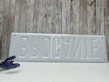 61cm Brocante Flea Market French Enamelled Plaque Sign, 6 of 6