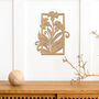 Elegant Iris Wooden Wall Art Stylish Botanical Panel, thumbnail 8 of 11